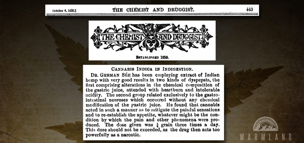 Cannabis Indica in Indigestion (1890)