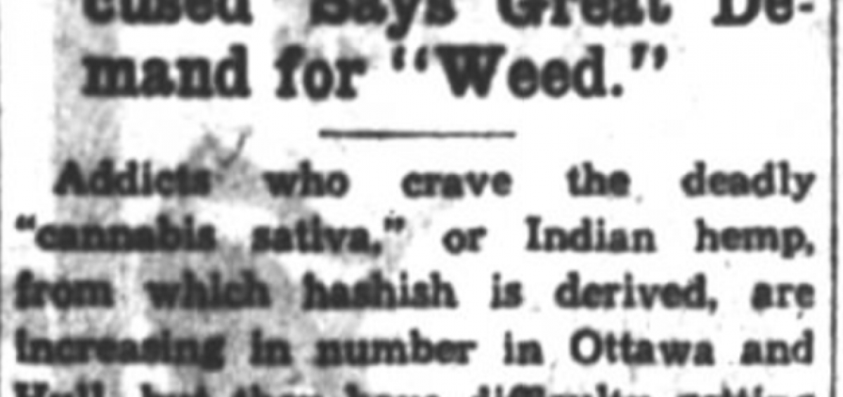 Ottawa Demands Weed in 1932